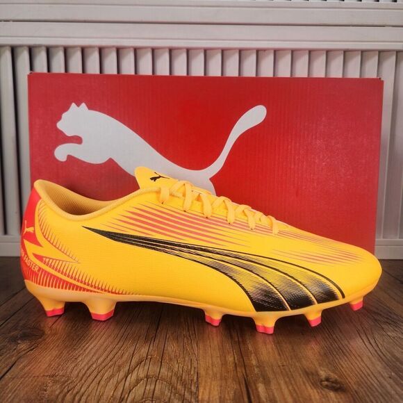 PUMA Ultra Play FG/AG Mens Size 13 Orange Pink Athletic Soccer Cleats 107763-03 - Picture 1 of 11